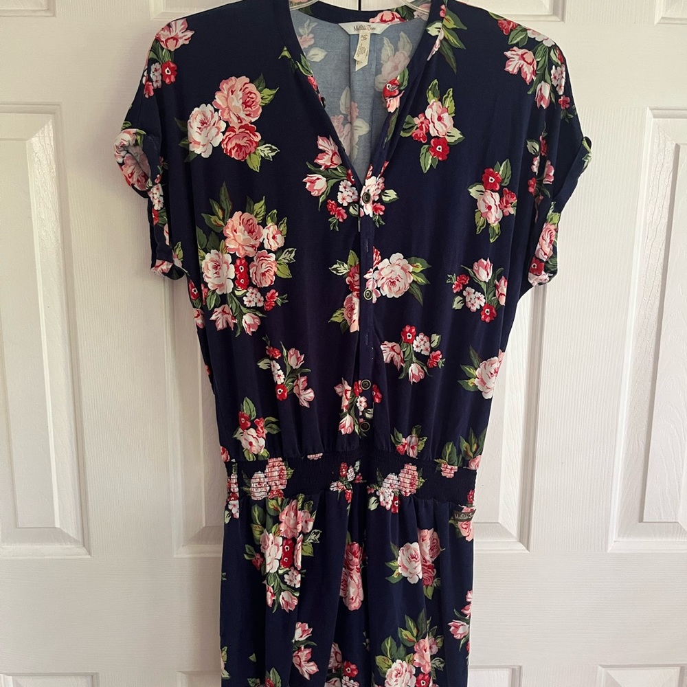 Matilda Jane Navy Button Up Romper